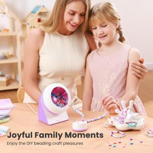 Tilhumt Bead Spinner with Polymer Clay Beads, 2112Pcs Bracelet Making Kit with Electric Bead Spinner for Jewelry Making, Automatic Bracelet Maker for Making Friendship Bracelets, Patent Design