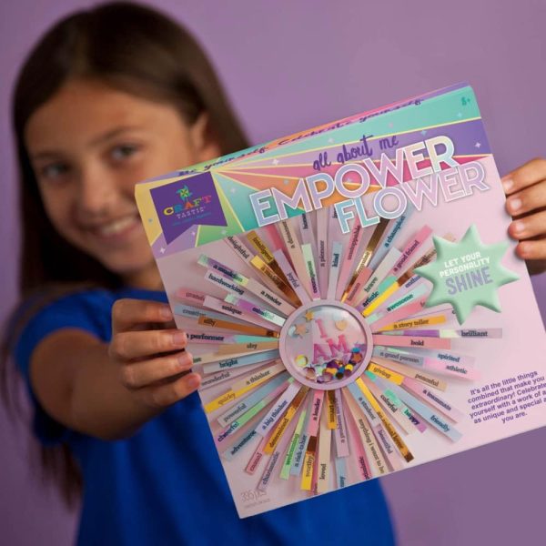 Craft-tastic – Empower Flower – DIY Arts & Crafts Kit – Creative & Fun Project to Encourage Self-Expression, Build Self-Esteem & Create Confidence in Kids, Tween & Teens - Image 6
