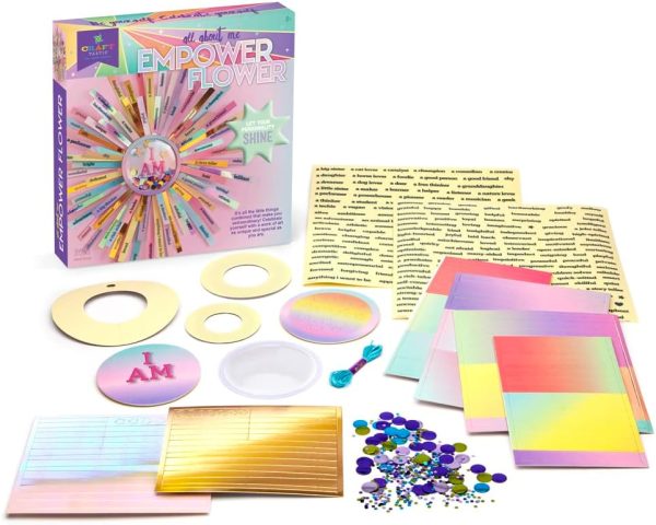 Craft-tastic – Empower Flower – DIY Arts & Crafts Kit – Creative & Fun Project to Encourage Self-Expression, Build Self-Esteem & Create Confidence in Kids, Tween & Teens - Image 4