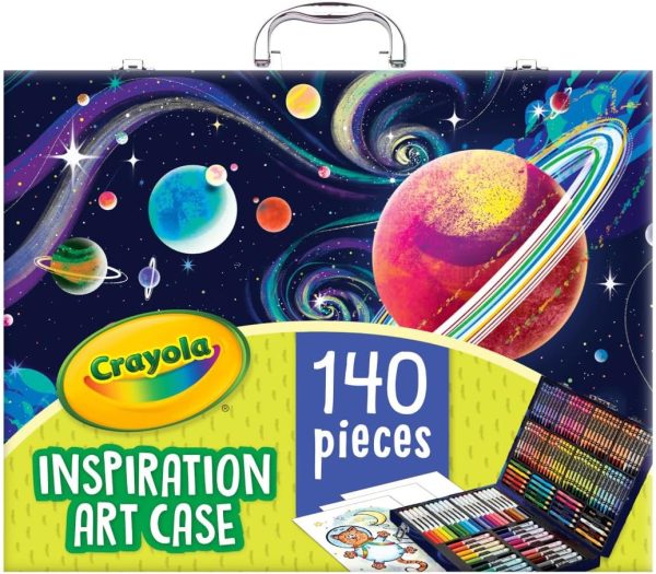 Crayola Inspiration Art Case Coloring Set - Space (140ct), Art Kit For Kids, Toys for Girls & Boys, Art Set, School Supplies, Gifts - Image 8