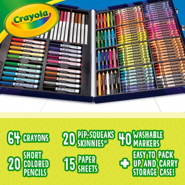 Crayola Inspiration Art Case Coloring Set - Space (140ct), Art Kit For Kids, Toys for Girls & Boys, Art Set, School Supplies, Gifts - Image 4