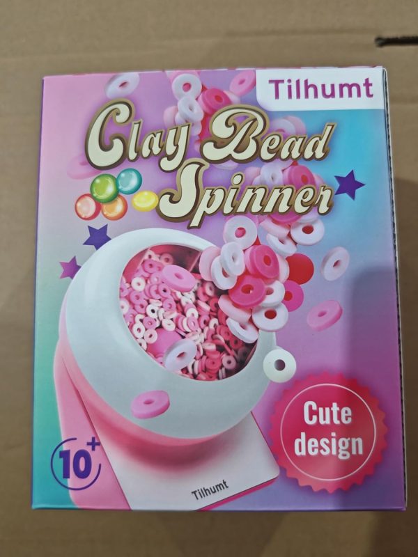 Tilhumt Bead Spinner with Polymer Clay Beads, 2112Pcs Bracelet Making Kit with Electric Bead Spinner for Jewelry Making, Automatic Bracelet Maker for Making Friendship Bracelets, Patent Design - Image 8