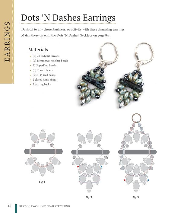 Best of Two-Hole Bead Stitching: Making Beautiful Earrings, Bracelets, and Necklaces for a Timeless Jewelry Wardrobe (Fox Chapel Publishing) 38 Step-by-Step Projects for Beaded Jewelry-Making - Image 7