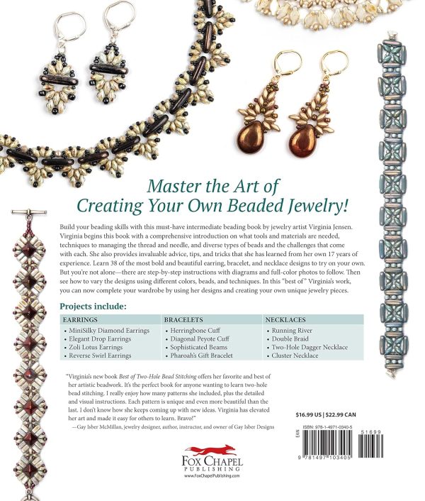 Best of Two-Hole Bead Stitching: Making Beautiful Earrings, Bracelets, and Necklaces for a Timeless Jewelry Wardrobe (Fox Chapel Publishing) 38 Step-by-Step Projects for Beaded Jewelry-Making - Image 3