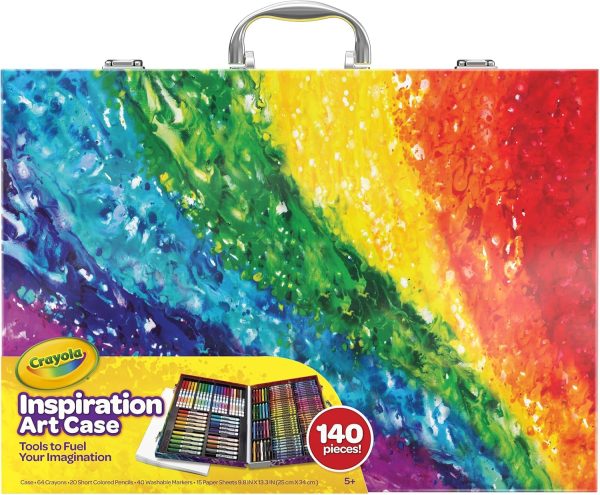 Crayola Inspiration Art Case Coloring Set - Space (140ct), Art Kit For Kids, Toys for Girls & Boys, Art Set, School Supplies, Gifts - Image 2